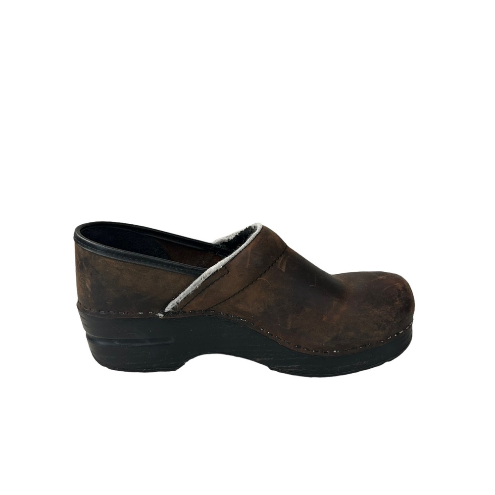 DANSKO Women’s Professional Clog Brown Leather Size 38 - Picture 7 of 14